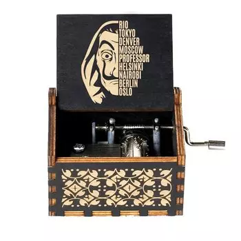 Деревянная музыкальная шкатулка "Над радугой"