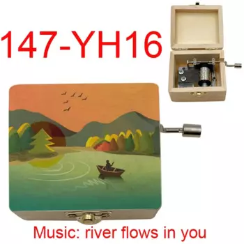 Деревянная музыкальная шкатулка "Река течет в тебе"