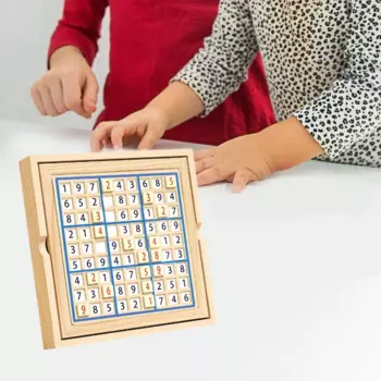 Деревянная настольная игра Sudoku, образовательная игрушка для мальчиков и девочек раньше