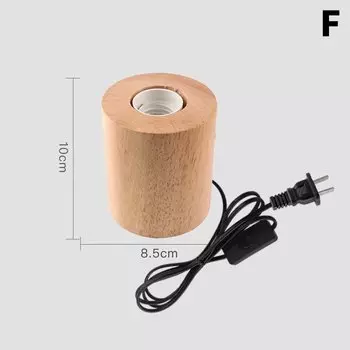 Деревянная настольная лампа JETTING E27 220В