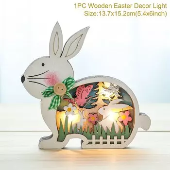 Деревянная пасхальная подвеска staraise