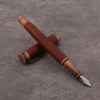 Деревянная перьевая ручка chouxiongluwei красная