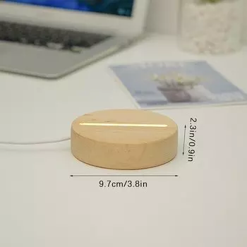 Деревянная подставка для LED ламп HUXUAN