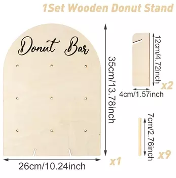 Деревянная подставка для пончиков FENGRISE
