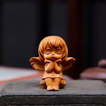Деревянная резная фигурки ангела