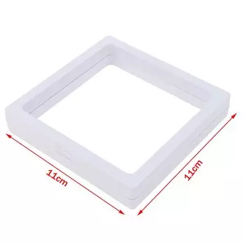 Коробка для хранения ювелирных украшений из полиэтиленовой пленки, коробка для хранения ювелирных украшений, брошей, монет, драгоценных камней, прозрачное декоративное кольцо с плавающими элементами, защита от пыли