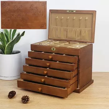 Деревянная шкатулка для украшений