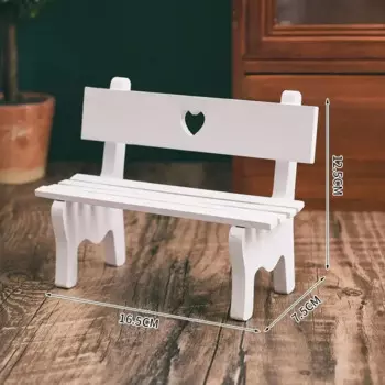 Деревянная скамейка MOONBIFFY для кукольного домика