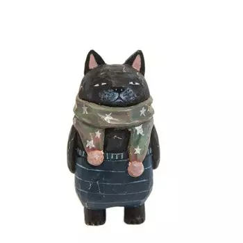 Деревянная статуэтка кот PERNEAKY