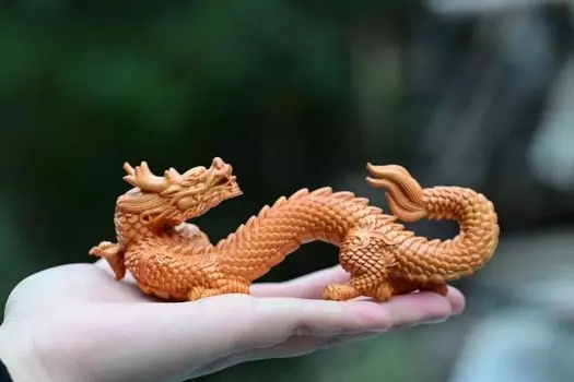 Деревянная статуя Shenlong QIANFANEIVES