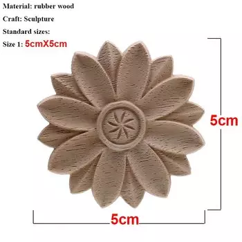 Деревянная угловая аппликация VZLX