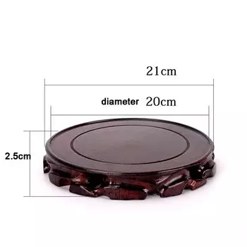 Деревянное основание для вазы с резьбой