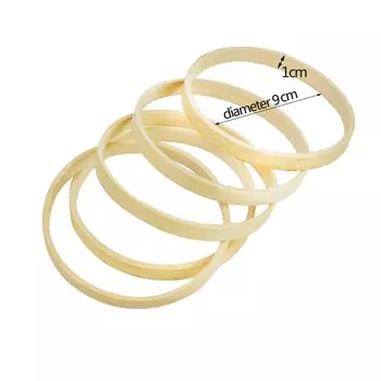 Деревянные бамбуковые обручи WNYZQ, 8 размеров, 5 шт.