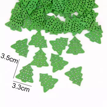 Деревянные кулоны DIY House Рождественская серия 50 шт.