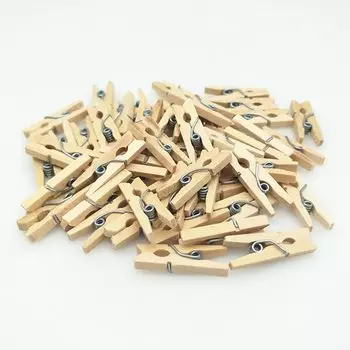 Деревянные мини-прищепки OZXHIXU 50/100 шт