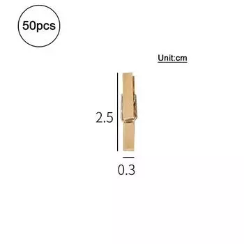 Деревянные мини-зажимы 50 шт