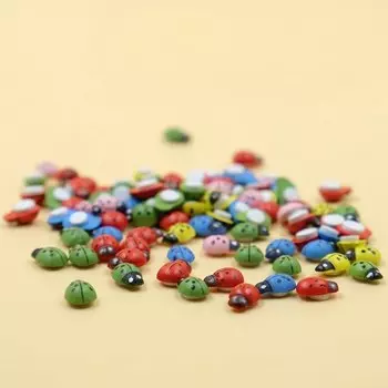 Деревянные наклейки Божья коровка и пчела Partism 100 шт.