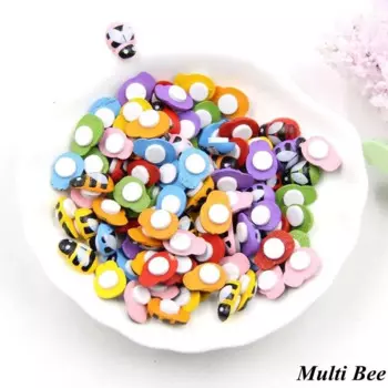 Деревянные наклейки Тissy Божья коровка Пчела 100 шт