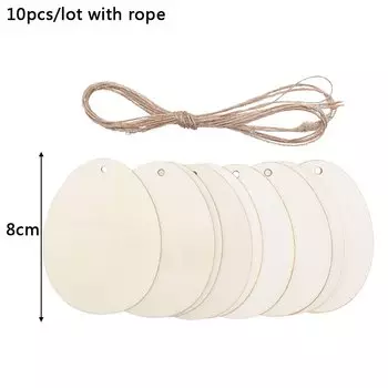 Деревянные неокрашенные пасхальные яйца разных размеров