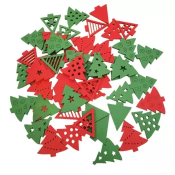 Деревянные новогодние подвески MOONBIFFY