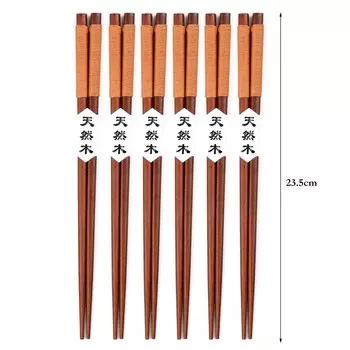 Деревянные палочки для еды BalmyDays 6 пар