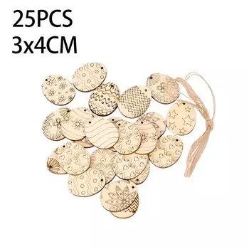 Деревянные пасхальные яйца Partism 25 шт.