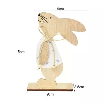 Деревянные пасхальные украшения кролики