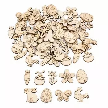 Деревянные пасхальные украшения ЗQNYCY