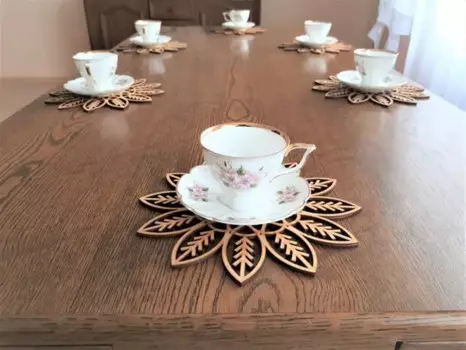 Деревянные подставки, подставки для обслуживания больших столов, подставки для лазерной резки, подставки для напитков, новый домашний подарок, подарок на новоселье, новый дом