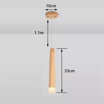Деревянные подвесные светильники IWP 7 Вт