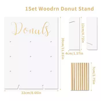 Деревянные пончики для декора