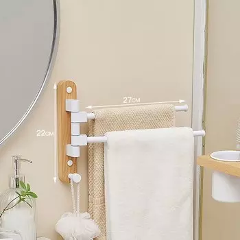 Деревянные поворотные вешалки для полотенец MAIJIESHENG