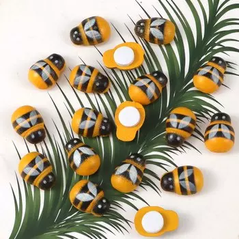 Деревянные разноцветные божьи коровки Ywbeads