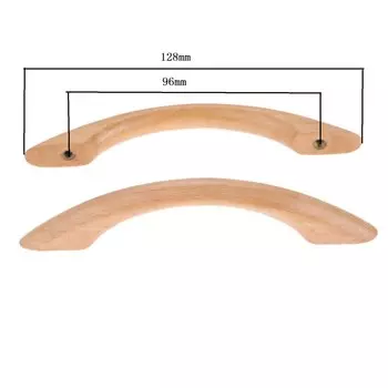 Деревянные ручки для шкафов SVVTOON, красная медь, 99 мм