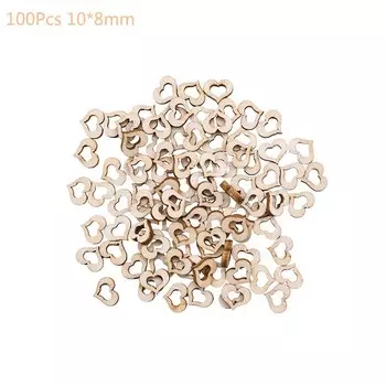 Деревянные сердечки для свадьбы