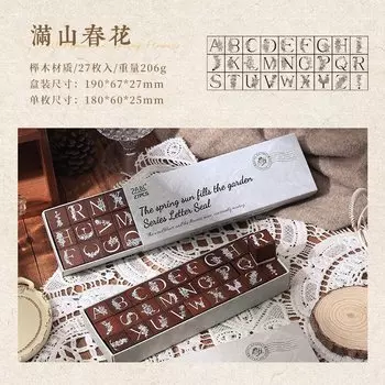 Деревянные штампы Journal GO Vintage Flower