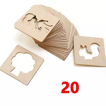 Деревянные трафареты для рисования XIALUOSHAN SX001505-SX001508