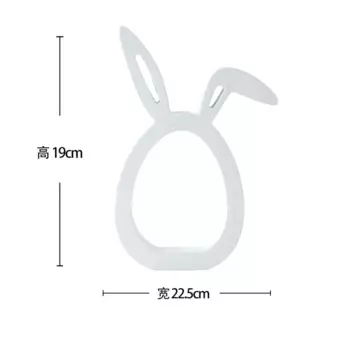 Деревянный белый кролик Andralyn для Пасхи