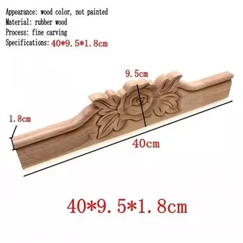 Деревянный декор RUNBAZEF с цветами