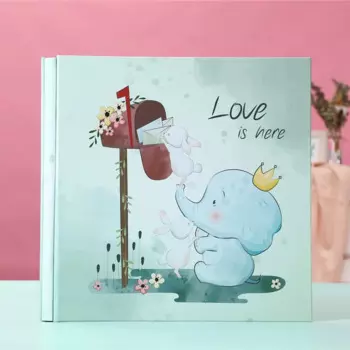 Деревянный фотоальбом "Ning Shu Qi", самоклеящаяся пленка