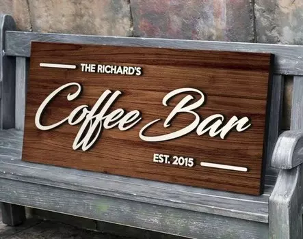 Деревянный именной знак KINGNOW