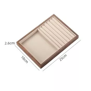 Деревянный лоток для украшений TREACHI 25x18 см
