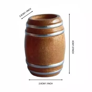 Деревянный миниатюрный бочонок ACRDDK для кукольного дома