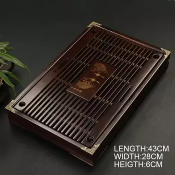 Деревянный поднос для чая VINRITO