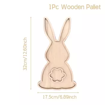 Деревянный поднос с кроликом PATIMATE