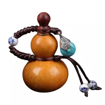 Деревянный подвесной декор тыква