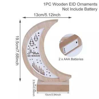 Деревянный подвесной светильник FENGRISE для праздника Ид аль-Адха