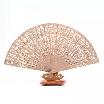 Деревянный ручной веер N2HAO