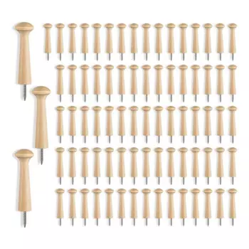 Деревянный шейкер для гвоздей, деревянный винтовой шейкер для гвоздей, 2,9 дюйма, длинный необработанный деревянный шейкер для окрашивания своими руками