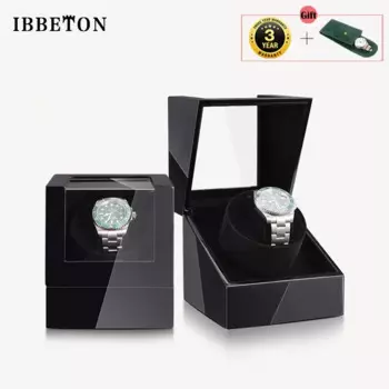 Деревянный шейкер для намотки часов от бренда ibbeon, автоматическое намоточное устройство для хранения стекла, беззвучное устройство для намотки часов